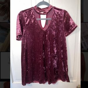 Velvet top